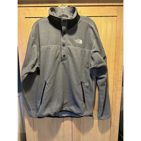 The North Face Other - The North Face Men’s 1/4 Snap Pullover Fleece Lined Long Sleeve Gray Size Medium